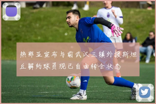 热那亚宣布与前武汉三镇外援斯坦丘解约球员现已自由转会状态